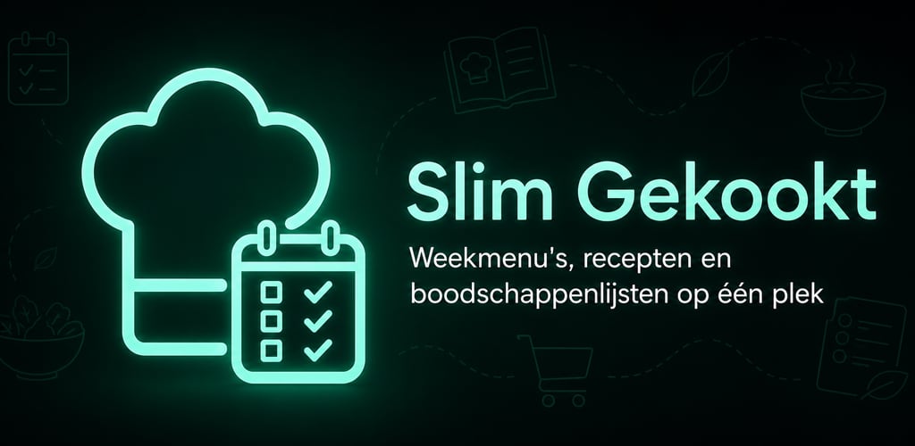 Slim Gekookt · Van weekmenu tot boodschappenlijst